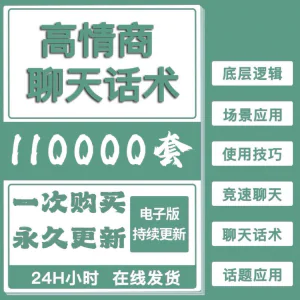 高情商聊天话术情商课教学男性女性心理学视频课程人际交往电子版-俊享资料仓