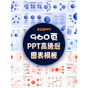 HZH精选创意960页7套公司大厂万能逻辑框架构图ppt图表模板高级感-俊享资料仓