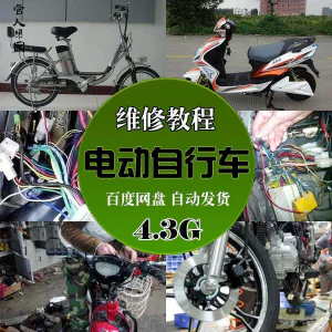 精品电动车维修技术自学视频教程电瓶修复技巧自学视频教程教学-俊享资料仓