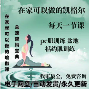 凯格尔pc肌运动锻炼视频教程新手自学零基础入门精通教学课程全集-俊享资料仓