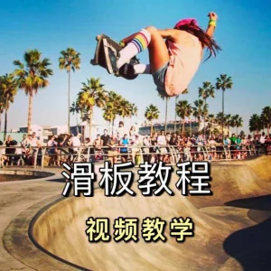 长板滑板双翘滑板教学视频教程初学者新手零基础入门自学花样刷街-俊享资料仓