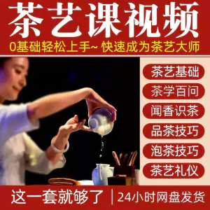 自学泡茶师品茶茶艺茶道视频教程零基础新手入门全套培训教学课程-俊享资料仓