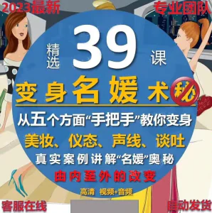 名媛打造读心术教程男性思维提高情商女性心理学思维逻辑心理课程-俊享资料仓