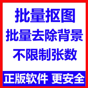 批量抠图工具 全自动去除图片背景软件 本地运行 不限制张数-俊享资料仓