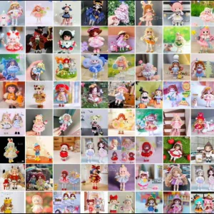 精品隐藏800+款精品微钩隐藏人偶图解全店图解部分带视频打包价-俊享资料仓