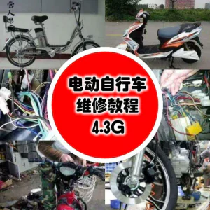 学电动车维修技术电动自行车维修技术电瓶修复技巧视频教程教学-俊享资料仓