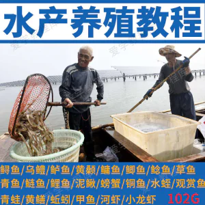 水产养殖影片教程黄颡泥鳅螃蟹乌鳢鲈鱼鲟鱼水蛭养鱼技术培训课程-俊享资料仓