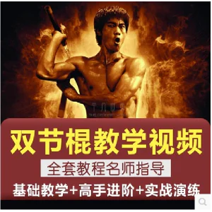 双节棍视频教程双截棍教学全套两节棍初学者入门实战训练技巧方法-俊享资料仓