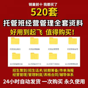 托管班运营管理制度方案午托晚托辅导班小饭桌培训招生宣传话术全-俊享资料仓