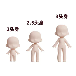 C4D卡通人偶素体模型素材 Blender2-3头身3d人偶素材 可爱可换-俊享资料仓