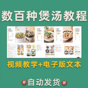 煲汤煮汤做法鸡汤排骨汤鲫鱼汤羊肉汤瓦罐汤广东汤电子版教程合集-俊享资料仓