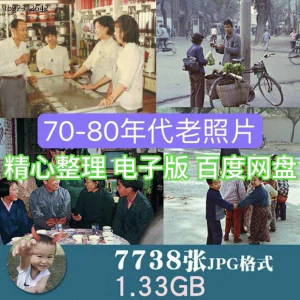 中国70-80年代城市生活老照片人文纪实摄影作品集JPG图片电子版-俊享资料仓