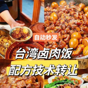 视频教程正宗台湾卤肉饭—十套（10套）—配方技术-俊享资料仓